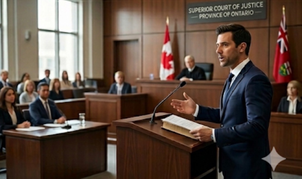 Ontario courtroom — Mechi Law legal experience
